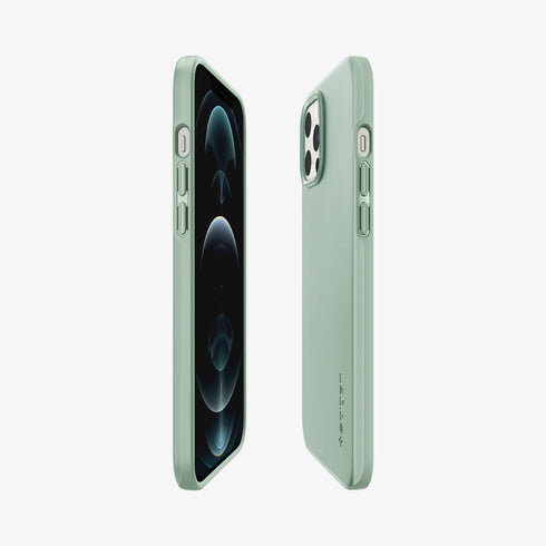ACS01612 - iPhone 12 Pro Max Case Thin Fit in black showing the back